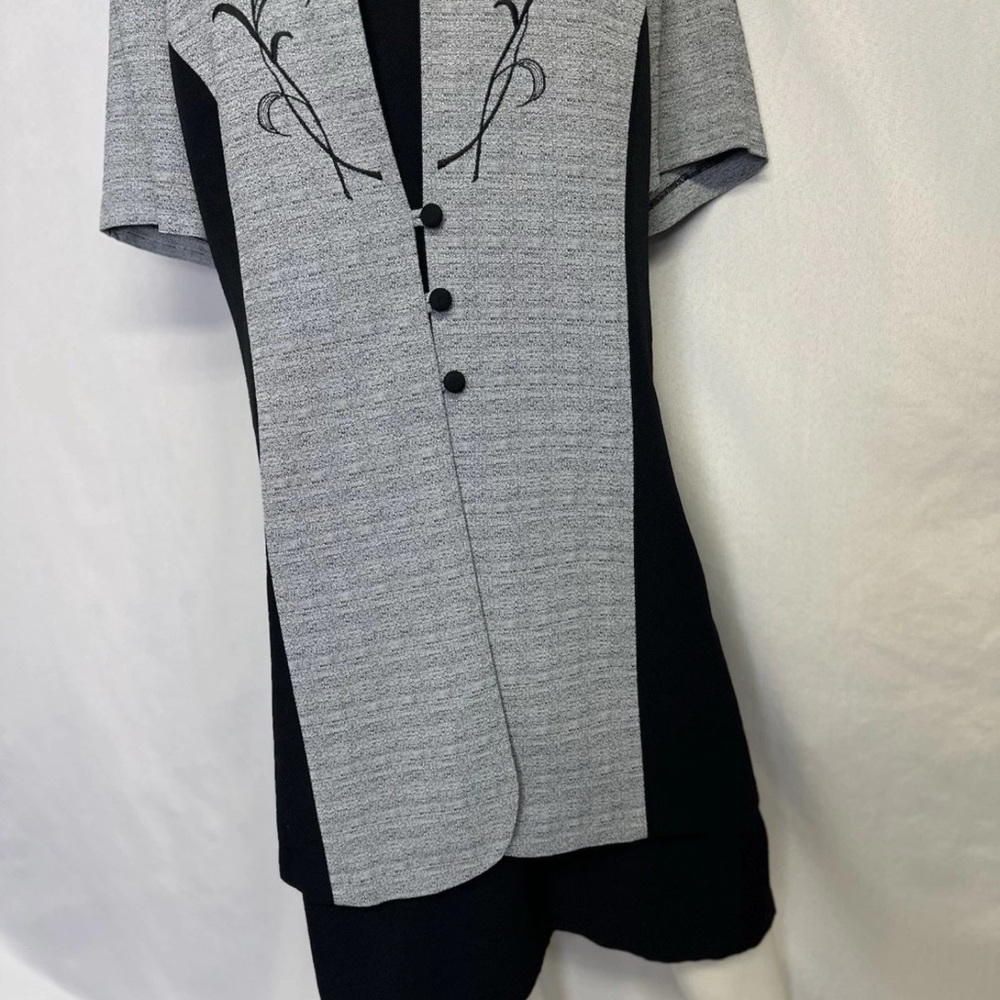 Vintage Dressbarn  Dress Womens Size 22W  Black / Gray - Picture 3 of 5